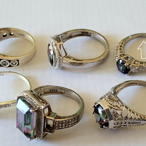 Pick your Rainbow Topaz .925 Ring NWOT 👈 - Picture 10 of 10